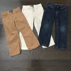 3 pairs of Polo by Ralph Lauren pants.